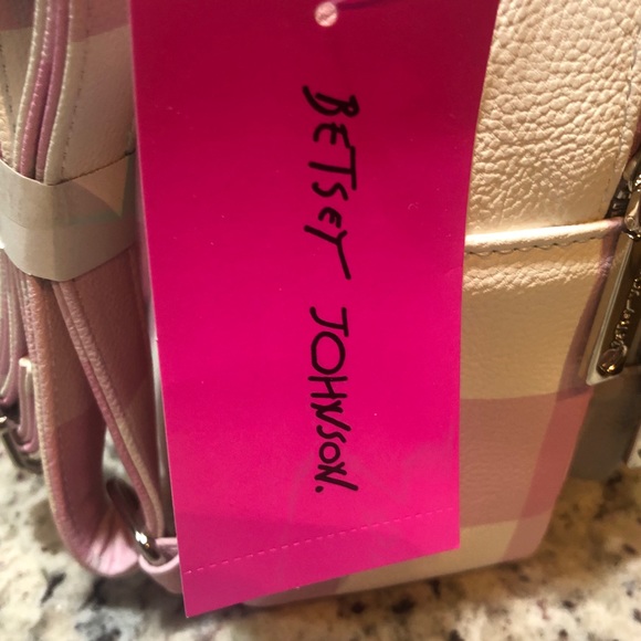 Betsy Jonson pink plaid puppy 🐶 backpack - Picture 4 of 5